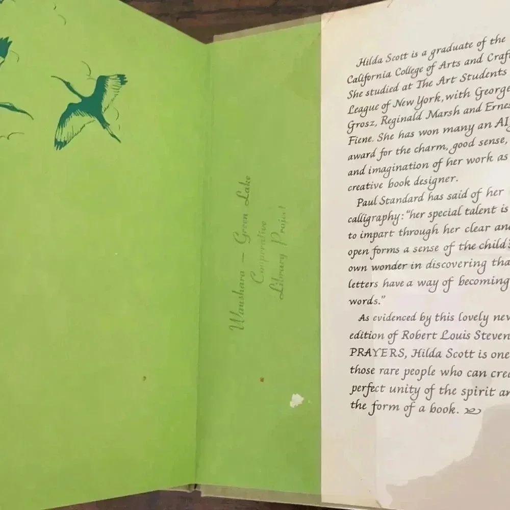 First edition Robert Louis Stevenson book “Prayers”